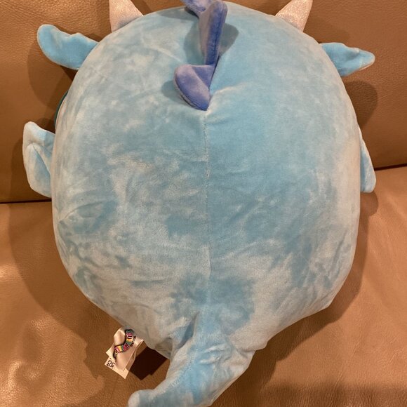 Squishmallows Kellytoy Devin the Dragon 16" with Sequins - NWT - Picture 4 of 5